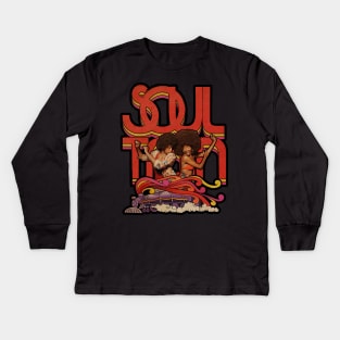 RETRO - SOUL TRAIN- DANCE TIMES Kids Long Sleeve T-Shirt